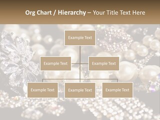 A Bunch Of Pearls And Diamonds On A Table PowerPoint Template