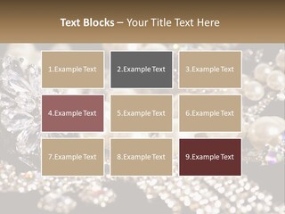 A Bunch Of Pearls And Diamonds On A Table PowerPoint Template