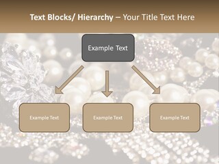 A Bunch Of Pearls And Diamonds On A Table PowerPoint Template