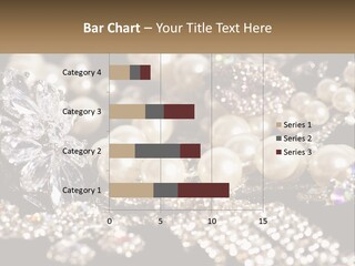A Bunch Of Pearls And Diamonds On A Table PowerPoint Template