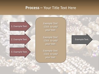 A Bunch Of Pearls And Diamonds On A Table PowerPoint Template
