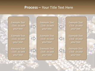 A Bunch Of Pearls And Diamonds On A Table PowerPoint Template