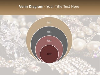 A Bunch Of Pearls And Diamonds On A Table PowerPoint Template