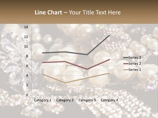 A Bunch Of Pearls And Diamonds On A Table PowerPoint Template