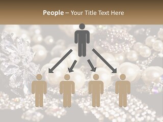 A Bunch Of Pearls And Diamonds On A Table PowerPoint Template