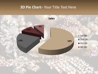 A Bunch Of Pearls And Diamonds On A Table PowerPoint Template