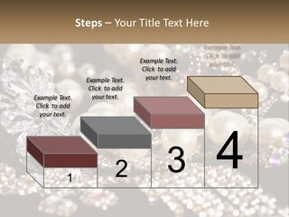 A Bunch Of Pearls And Diamonds On A Table PowerPoint Template