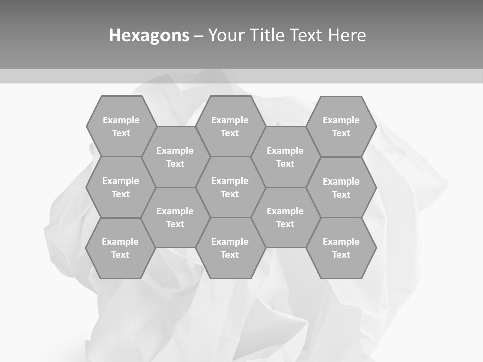 A Crumpled Ball Of Paper On A White Background PowerPoint Template