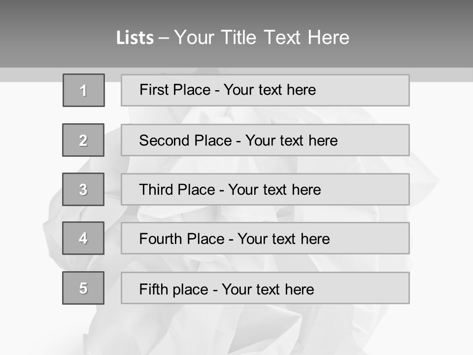 A Crumpled Ball Of Paper On A White Background PowerPoint Template