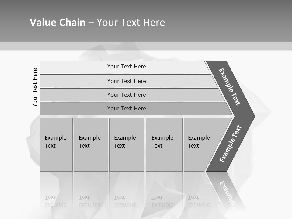 A Crumpled Ball Of Paper On A White Background PowerPoint Template