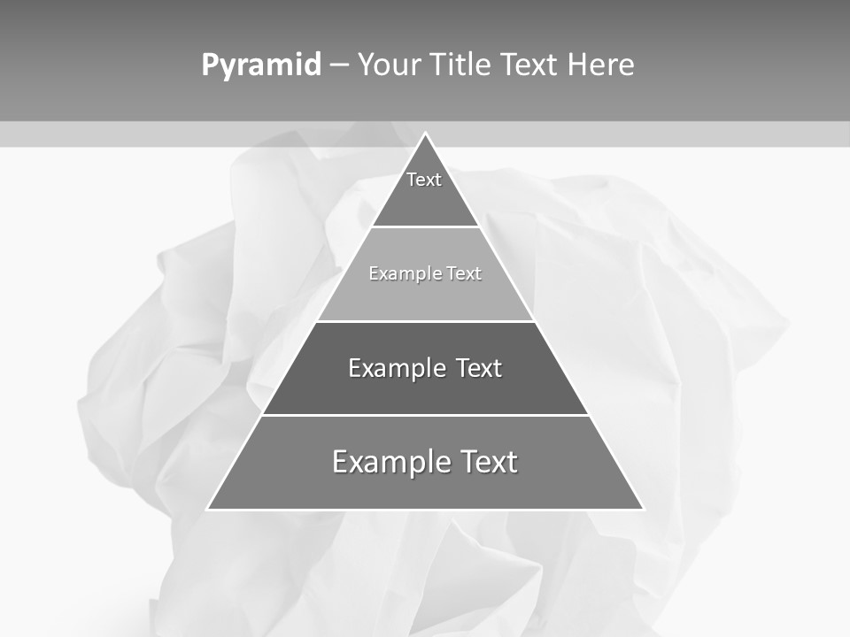 A Crumpled Ball Of Paper On A White Background PowerPoint Template