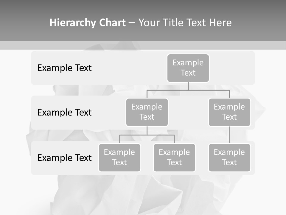 A Crumpled Ball Of Paper On A White Background PowerPoint Template