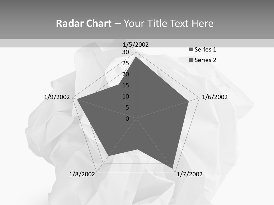 A Crumpled Ball Of Paper On A White Background PowerPoint Template