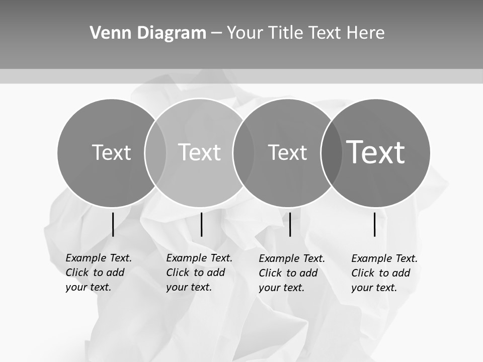 A Crumpled Ball Of Paper On A White Background PowerPoint Template