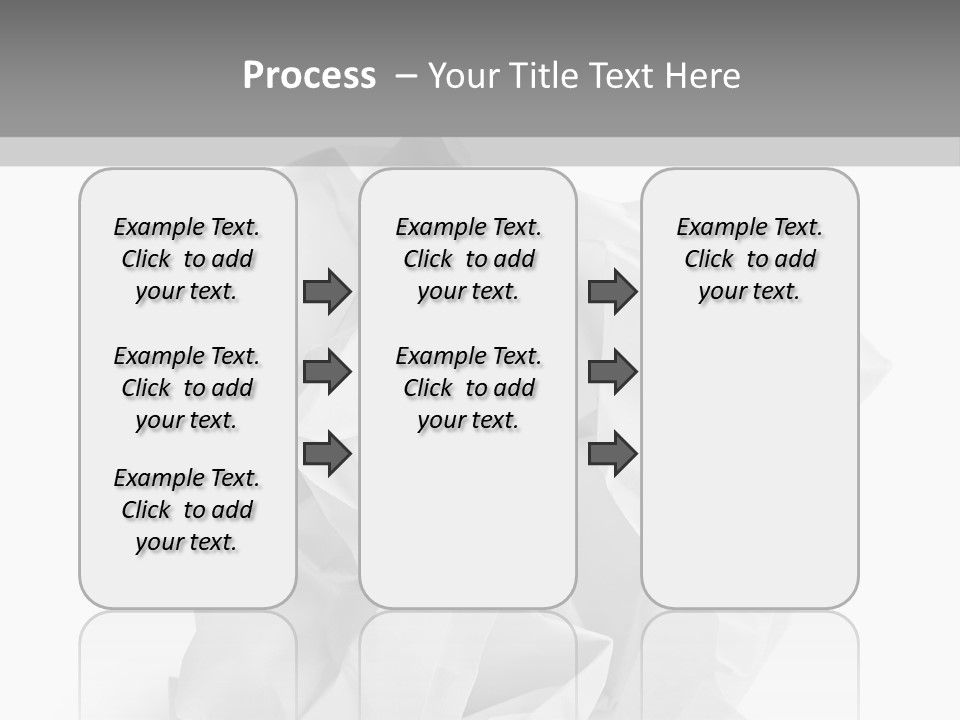 A Crumpled Ball Of Paper On A White Background PowerPoint Template