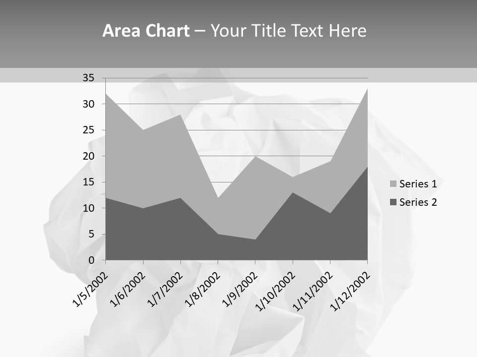 A Crumpled Ball Of Paper On A White Background PowerPoint Template