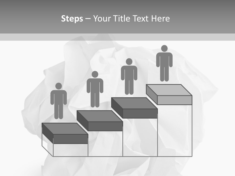 A Crumpled Ball Of Paper On A White Background PowerPoint Template