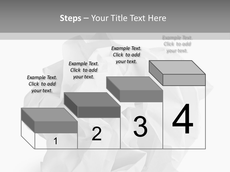 A Crumpled Ball Of Paper On A White Background PowerPoint Template