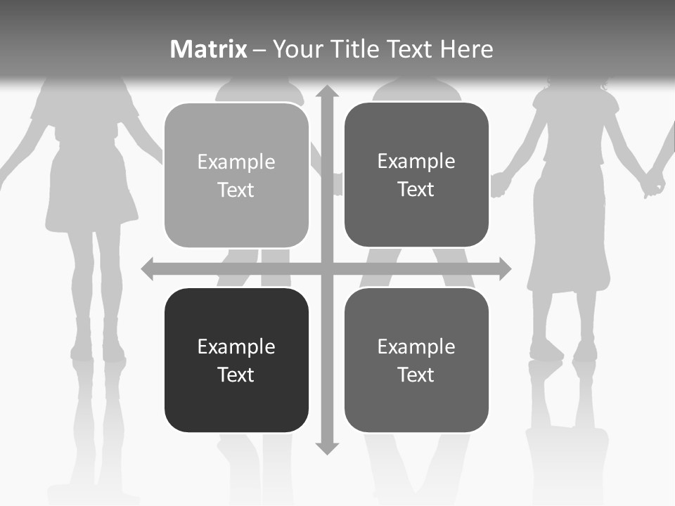 A Group Of People Holding Hands Powerpoint Template PowerPoint Template