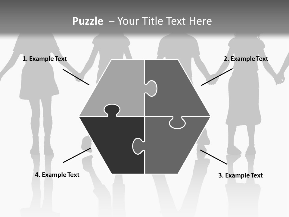 A Group Of People Holding Hands Powerpoint Template PowerPoint Template