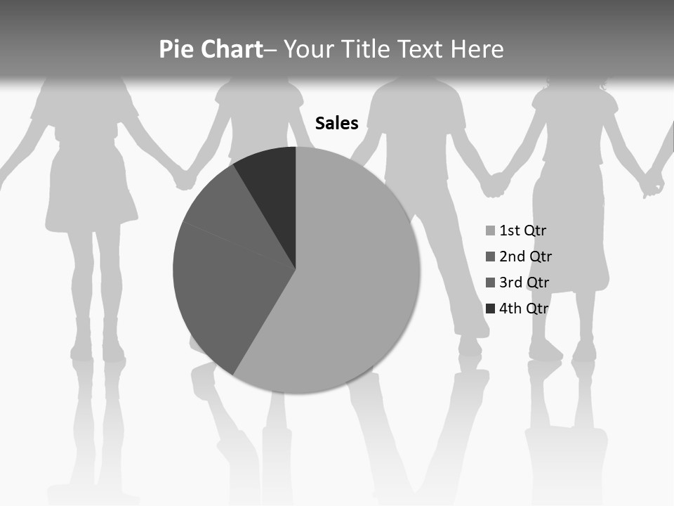 A Group Of People Holding Hands Powerpoint Template PowerPoint Template