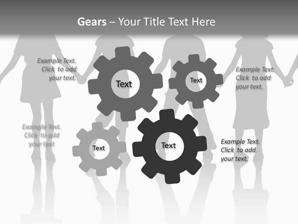 A Group Of People Holding Hands Powerpoint Template PowerPoint Template