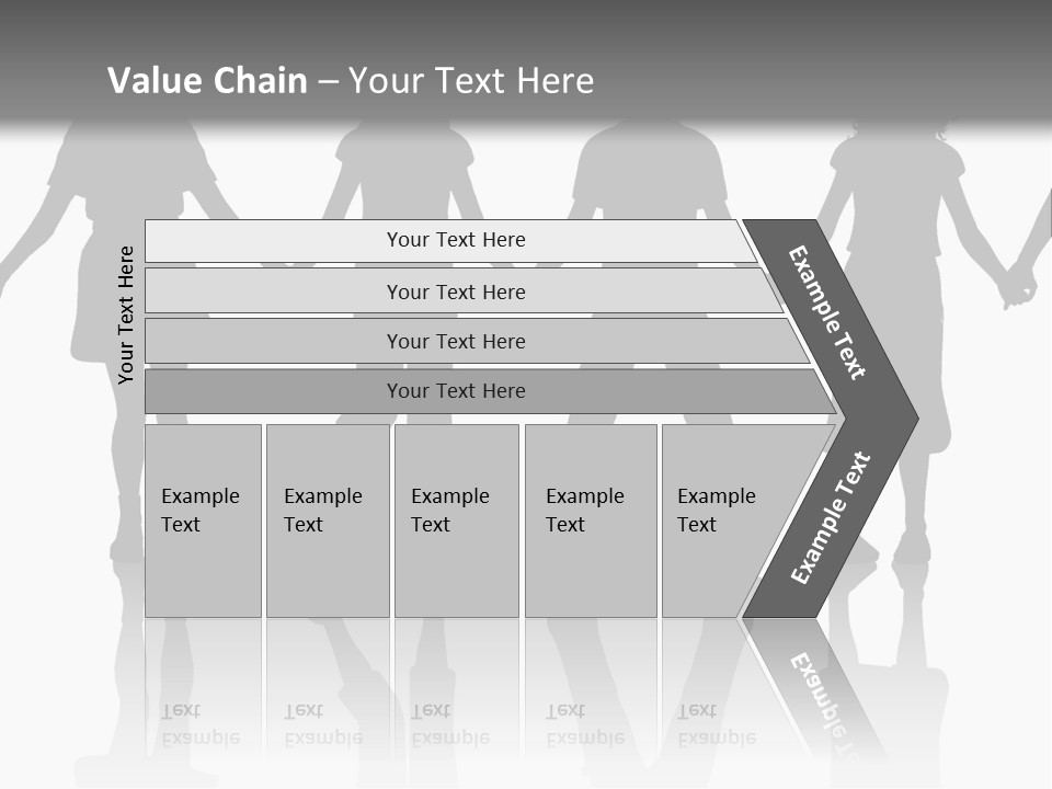 A Group Of People Holding Hands Powerpoint Template PowerPoint Template