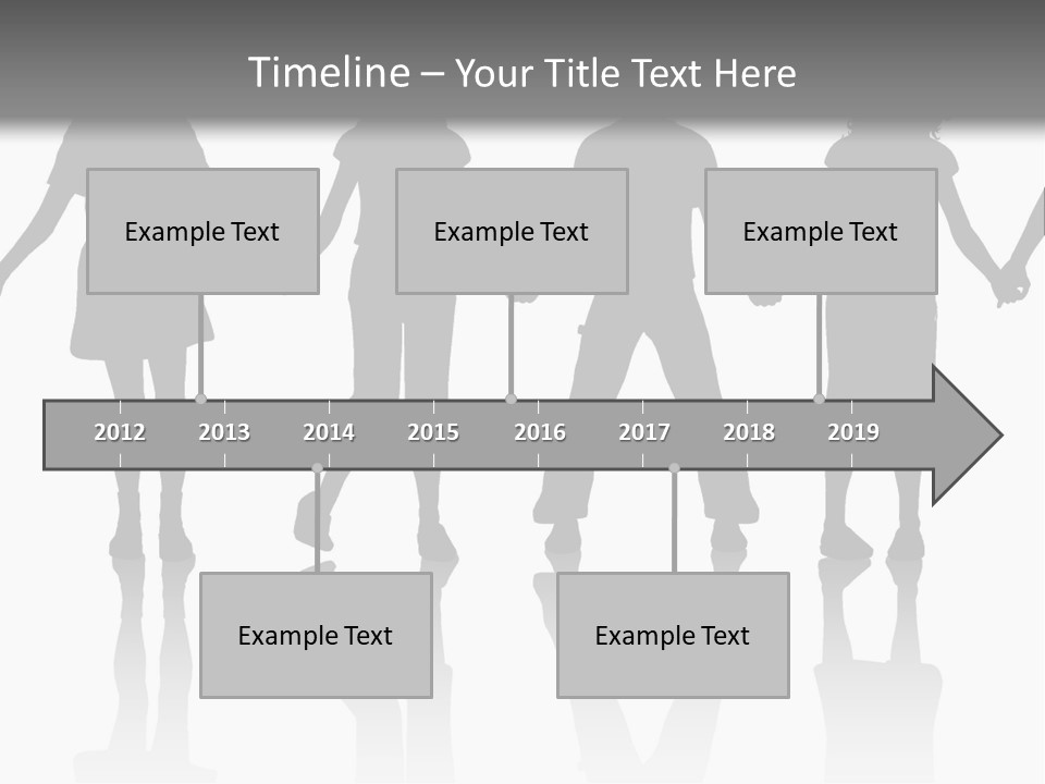 A Group Of People Holding Hands Powerpoint Template PowerPoint Template