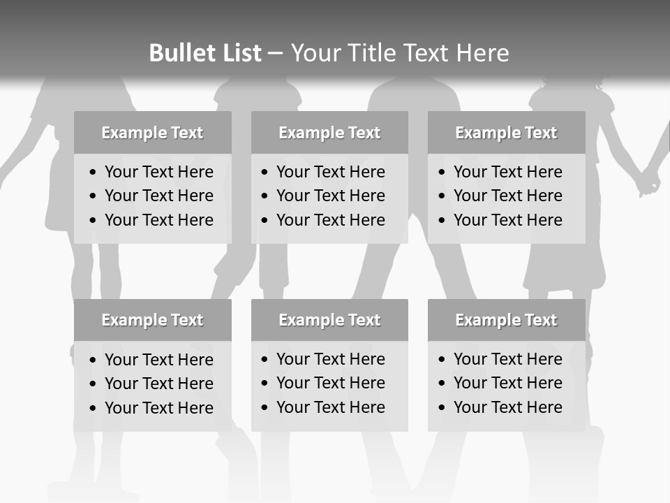 A Group Of People Holding Hands Powerpoint Template PowerPoint Template