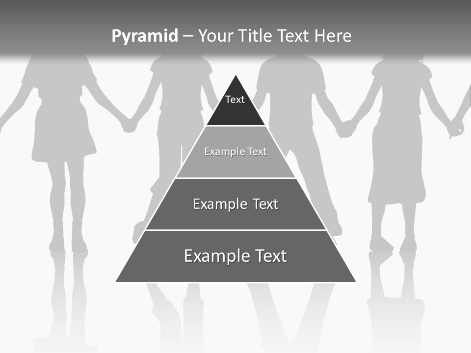 A Group Of People Holding Hands Powerpoint Template PowerPoint Template