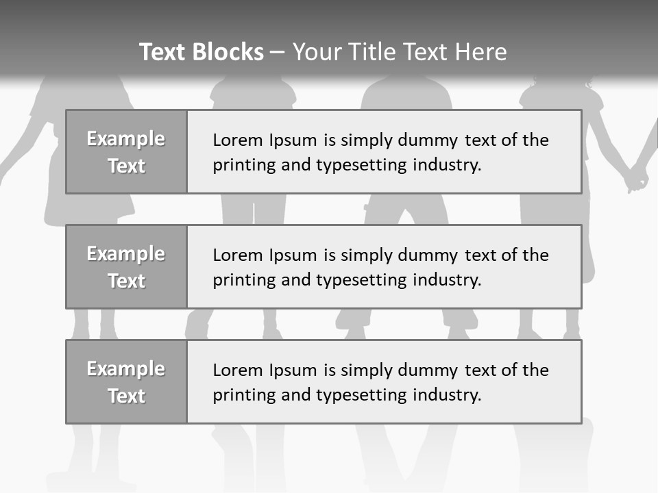 A Group Of People Holding Hands Powerpoint Template PowerPoint Template