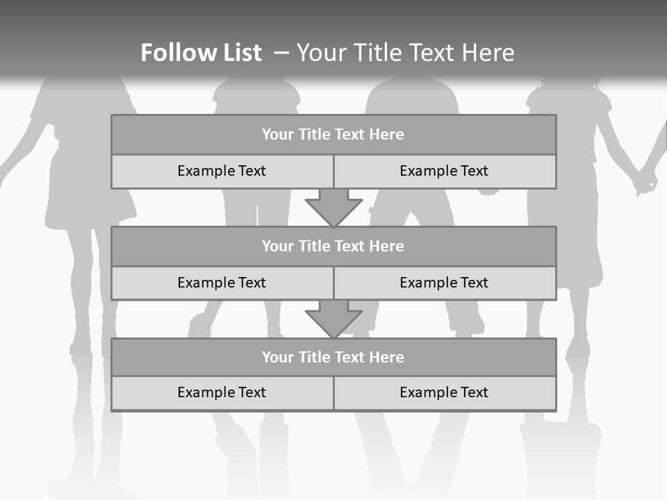 A Group Of People Holding Hands Powerpoint Template PowerPoint Template