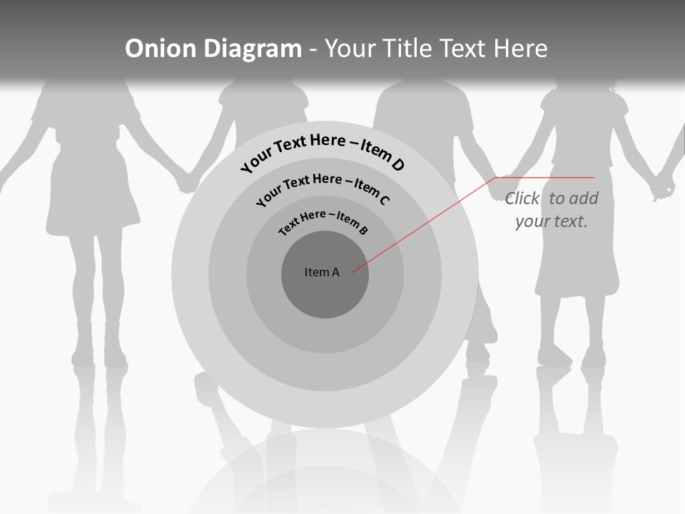 A Group Of People Holding Hands Powerpoint Template PowerPoint Template