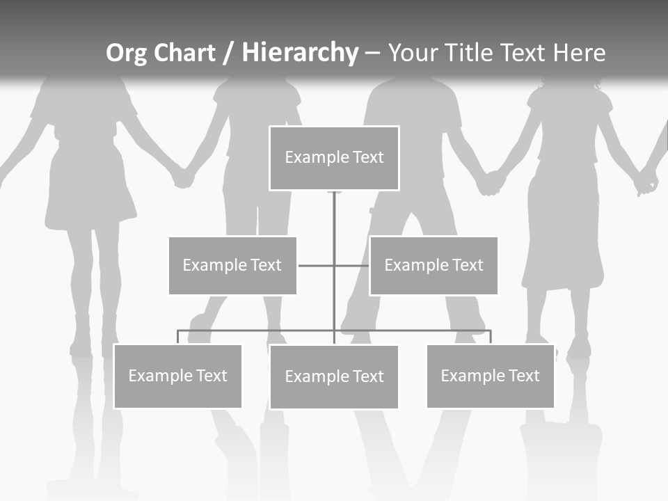 A Group Of People Holding Hands Powerpoint Template PowerPoint Template