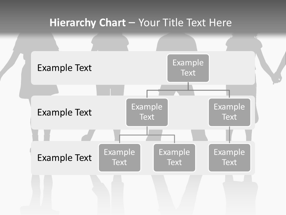 A Group Of People Holding Hands Powerpoint Template PowerPoint Template