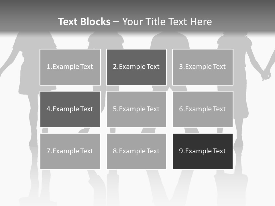 A Group Of People Holding Hands Powerpoint Template PowerPoint Template