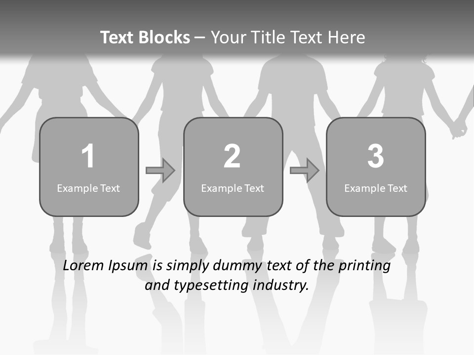 A Group Of People Holding Hands Powerpoint Template PowerPoint Template