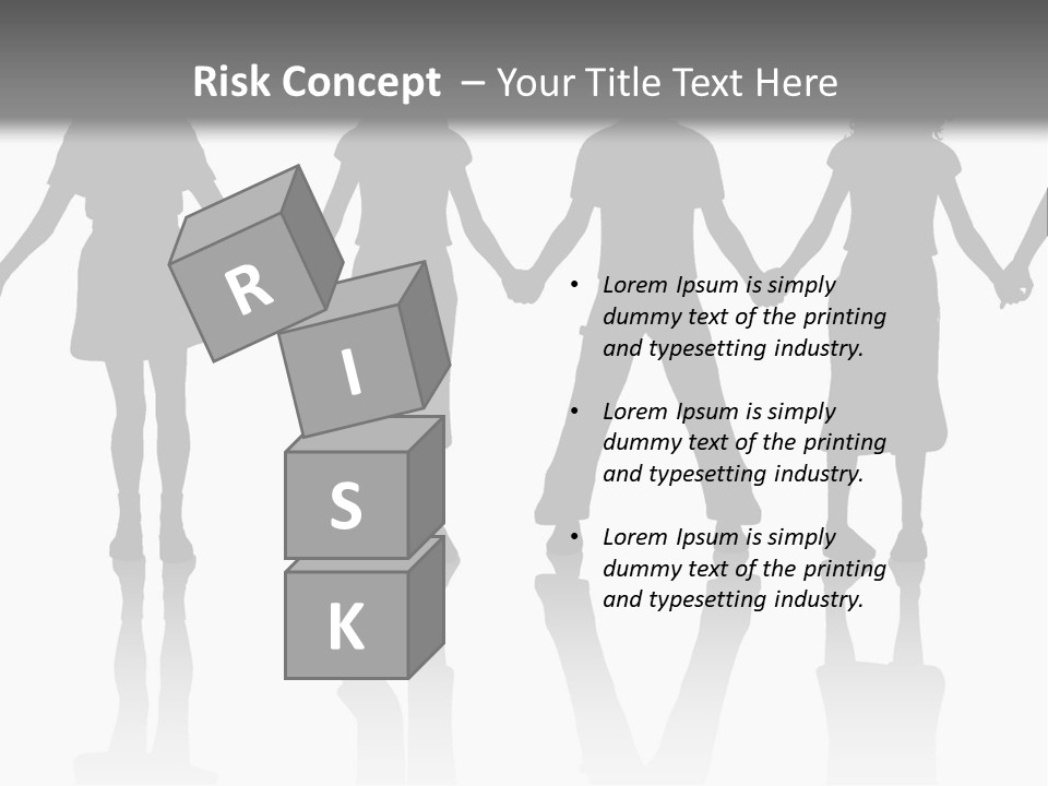 A Group Of People Holding Hands Powerpoint Template PowerPoint Template