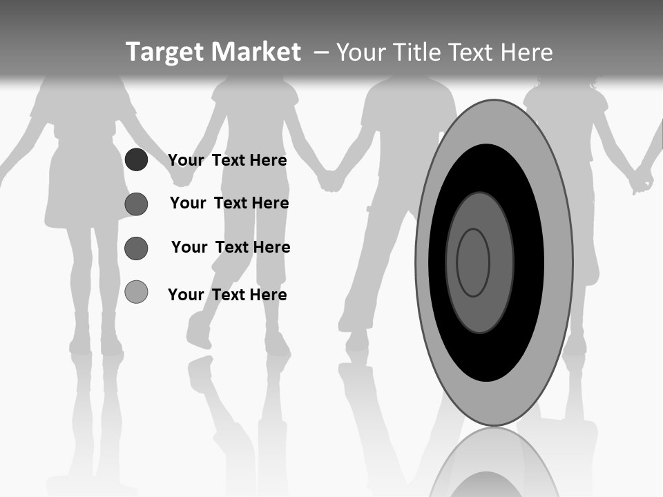 A Group Of People Holding Hands Powerpoint Template PowerPoint Template