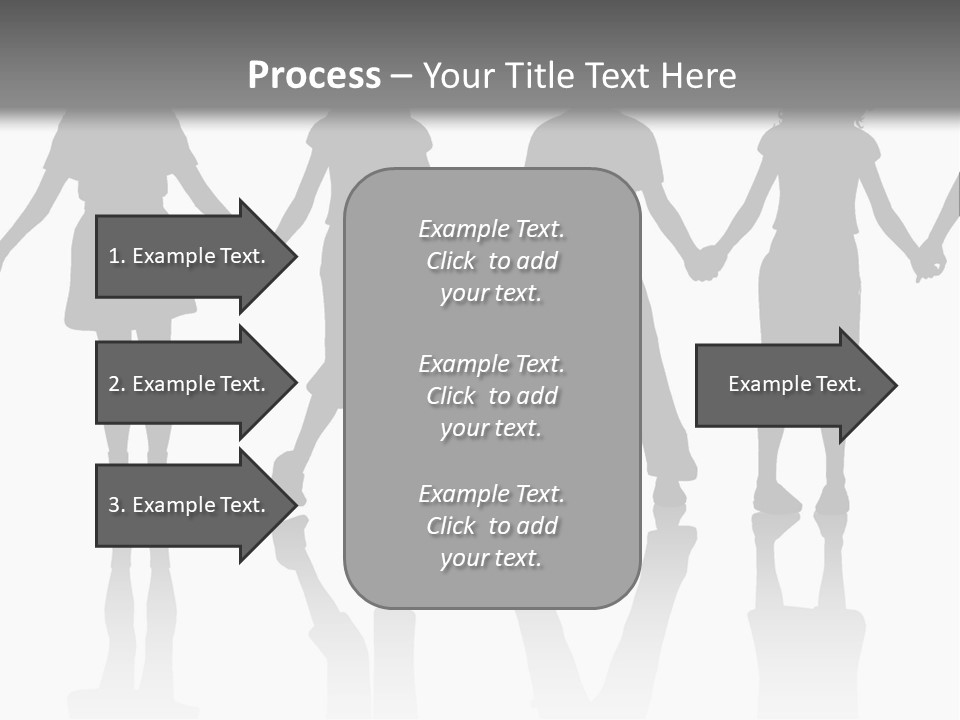 A Group Of People Holding Hands Powerpoint Template PowerPoint Template