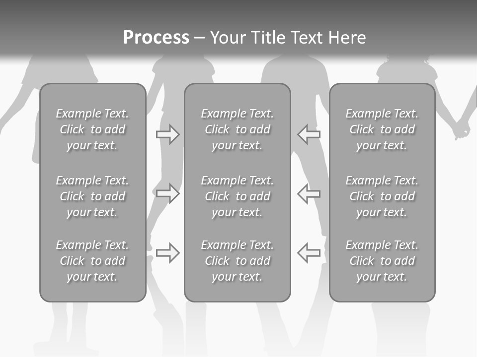 A Group Of People Holding Hands Powerpoint Template PowerPoint Template