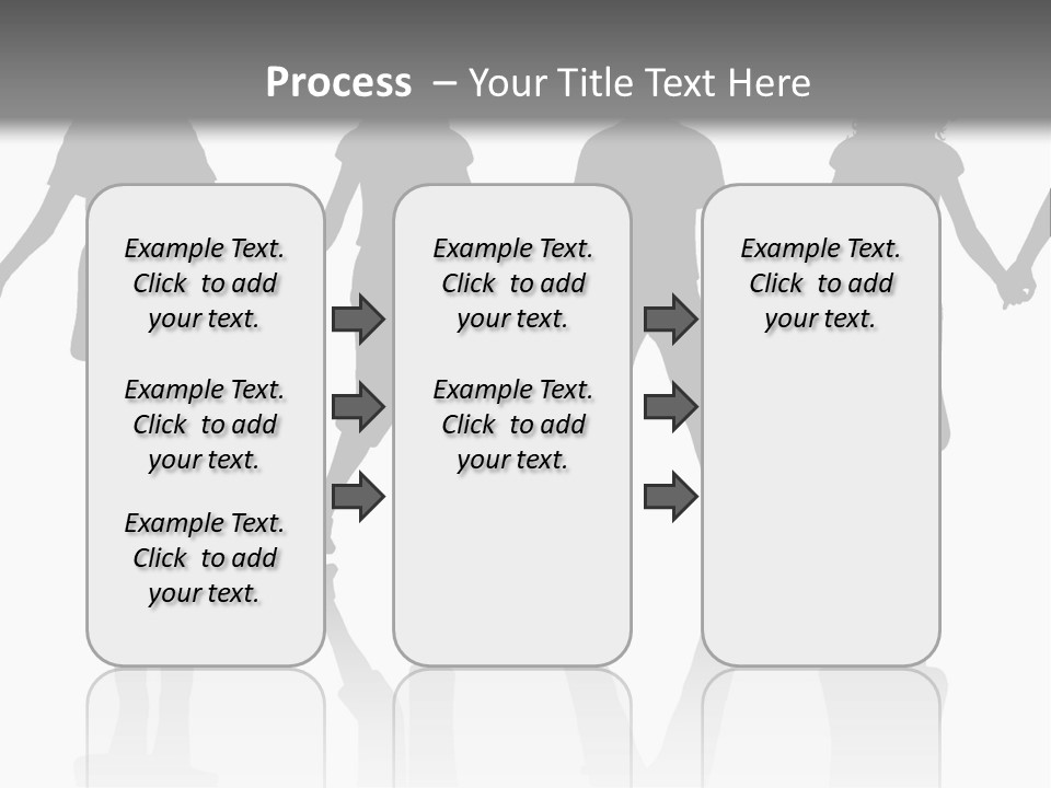 A Group Of People Holding Hands Powerpoint Template PowerPoint Template