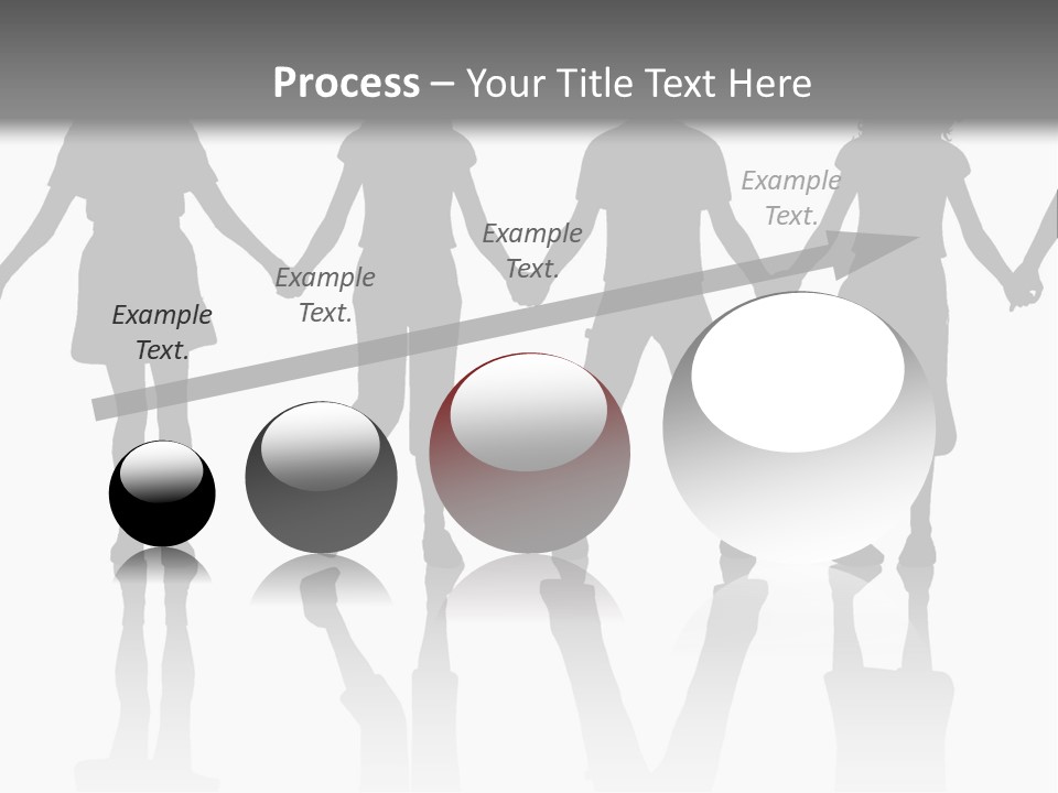 A Group Of People Holding Hands Powerpoint Template PowerPoint Template