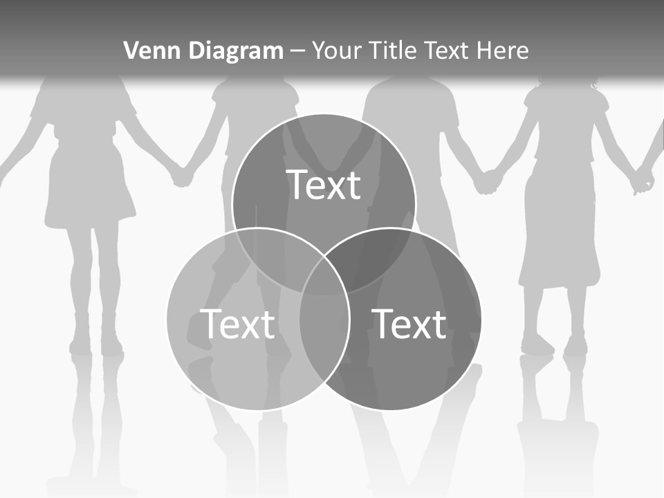 A Group Of People Holding Hands Powerpoint Template PowerPoint Template