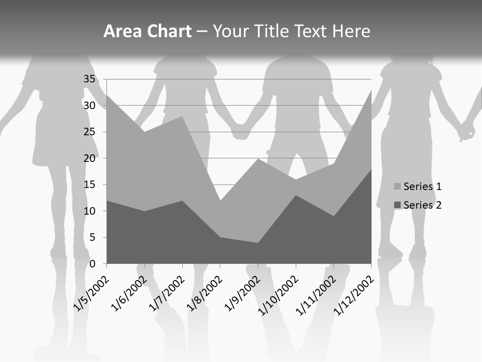A Group Of People Holding Hands Powerpoint Template PowerPoint Template