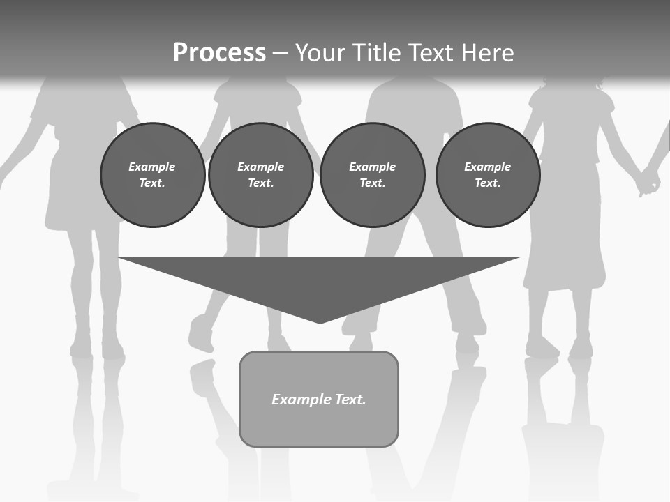 A Group Of People Holding Hands Powerpoint Template PowerPoint Template