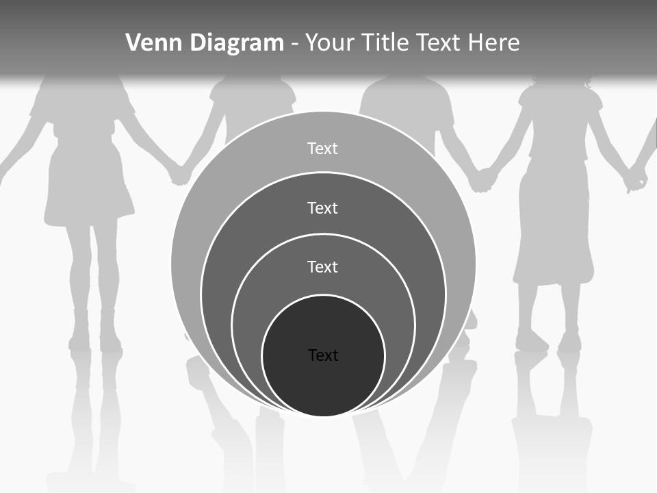 A Group Of People Holding Hands Powerpoint Template PowerPoint Template