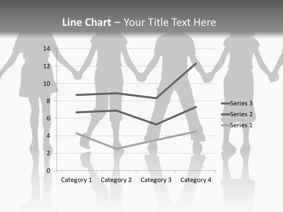 A Group Of People Holding Hands Powerpoint Template PowerPoint Template
