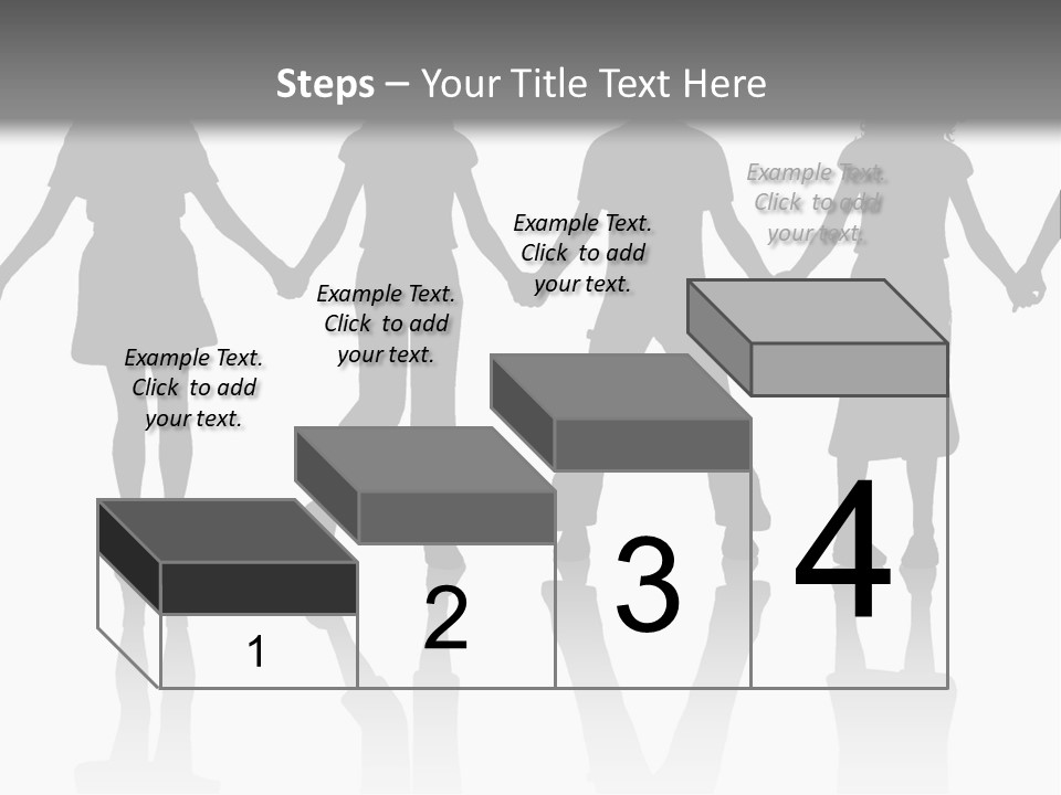 A Group Of People Holding Hands Powerpoint Template PowerPoint Template