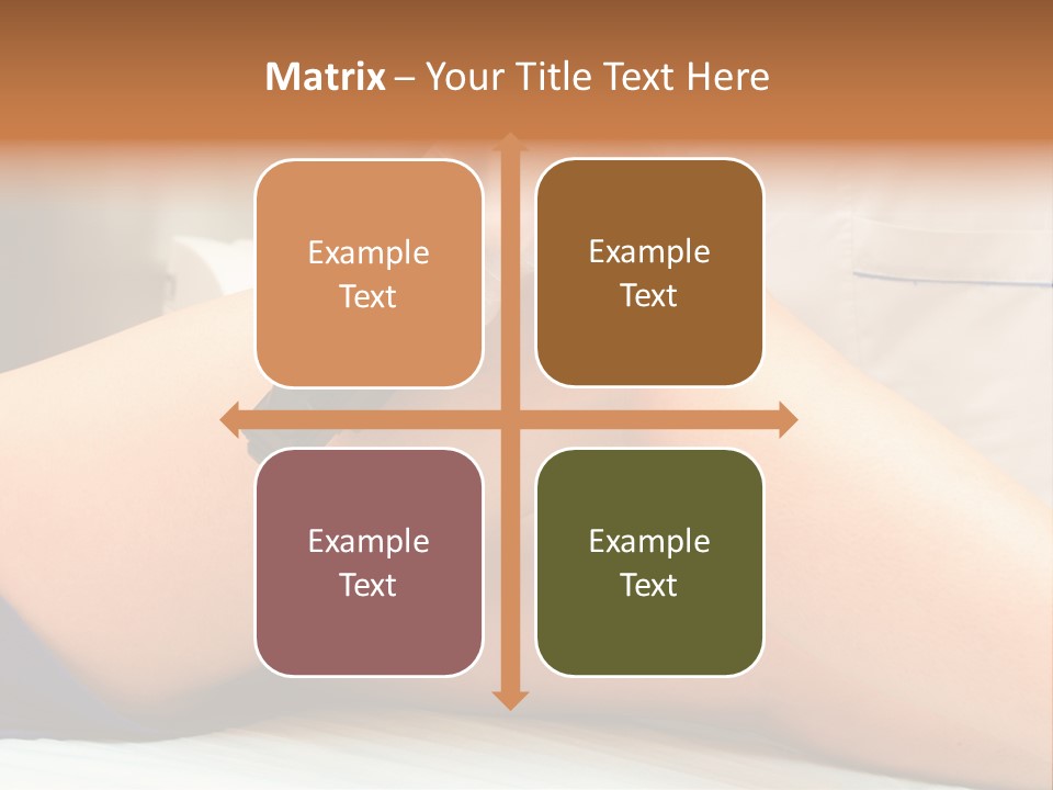 A Woman Getting A Laser On Her Leg PowerPoint Template